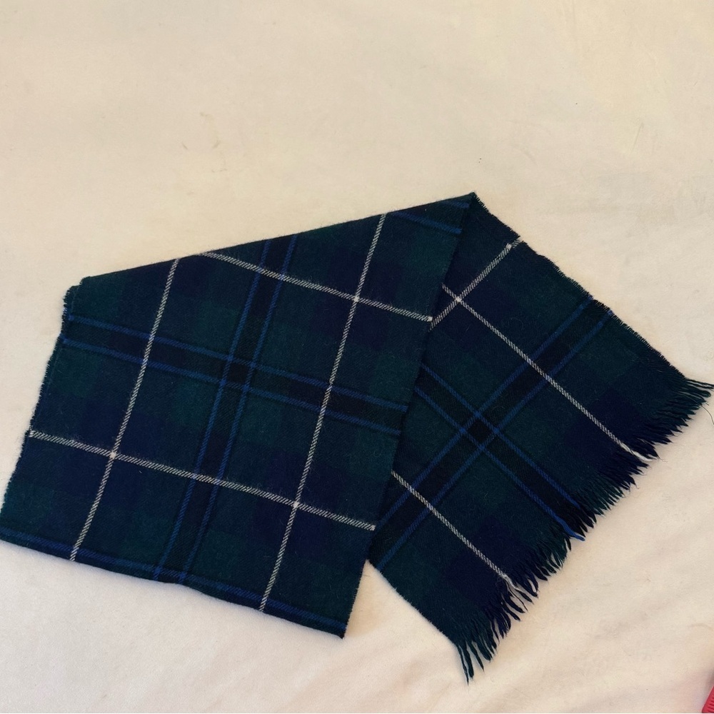 Glentana Pure Wool Plaid Scarf Made in Scotland